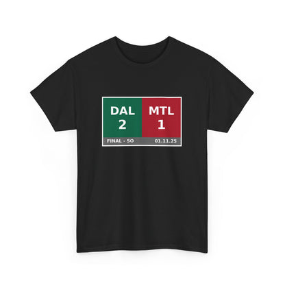 DAL vs MTL Scoreboard Tee 01.11.25