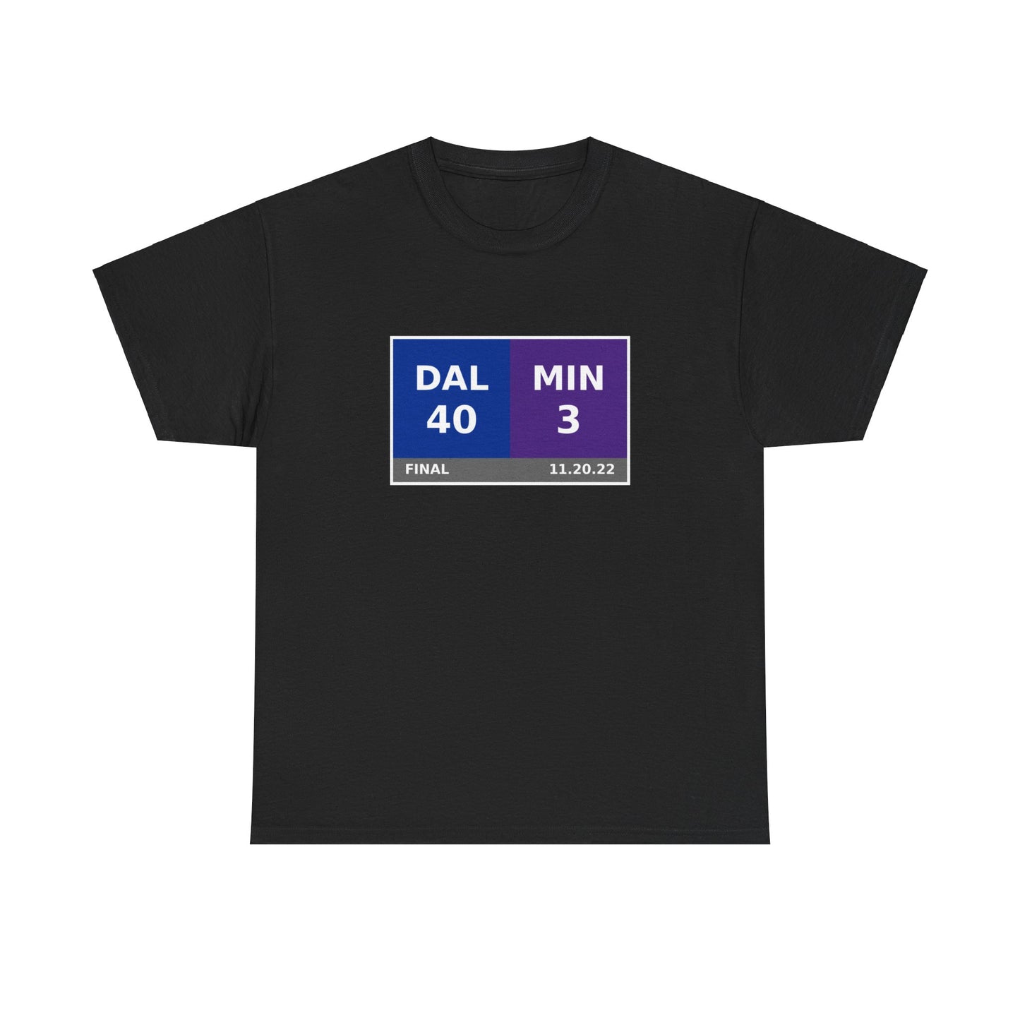 DAL vs MIN Scoreboard Tee 11.20.22