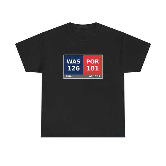 WAS vs POR Scoreboard Tee 02.15.23