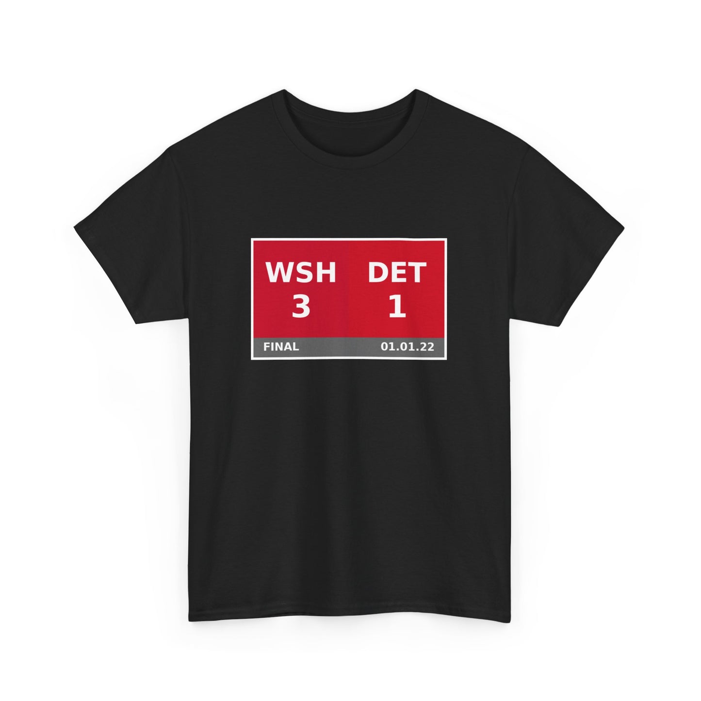 WSH vs DET Scoreboard Tee 01.01.22