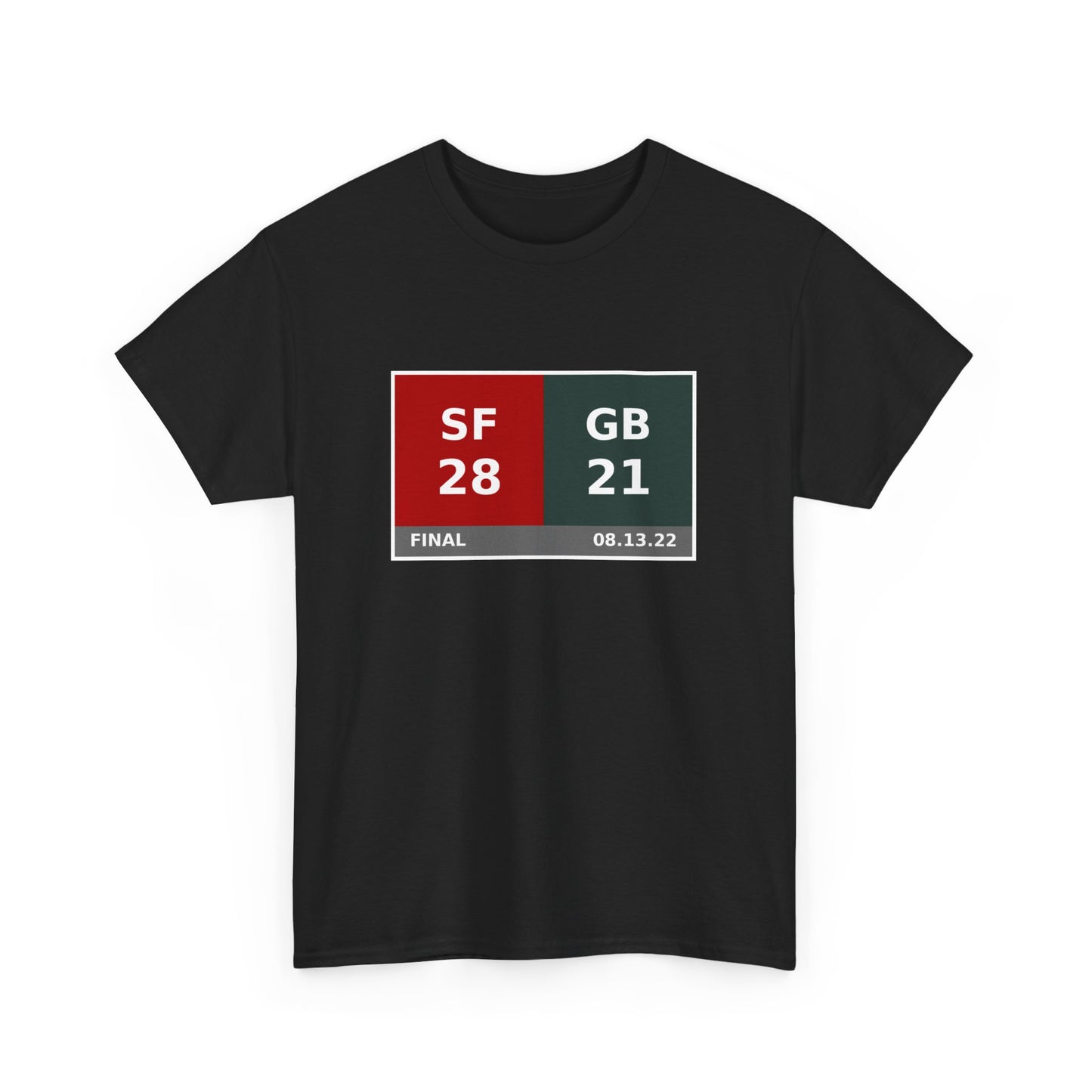 SF vs GB Scoreboard Tee 08.13.22