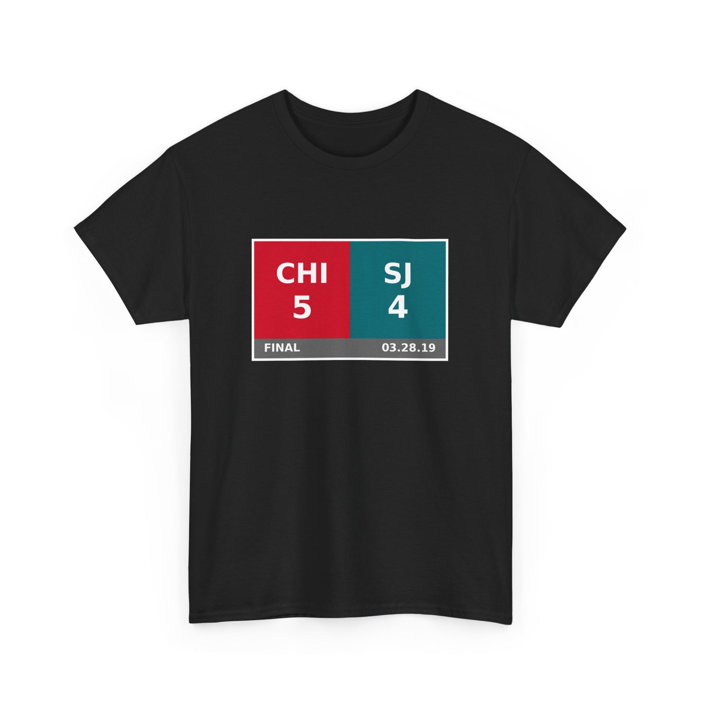 CHI vs SJ Scoreboard Tee 03.28.19