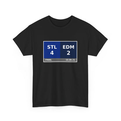 STL vs EDM Scoreboard Tee 12.30.21