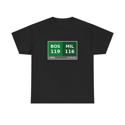 BOS vs MIL Scoreboard Tee 11.23.23