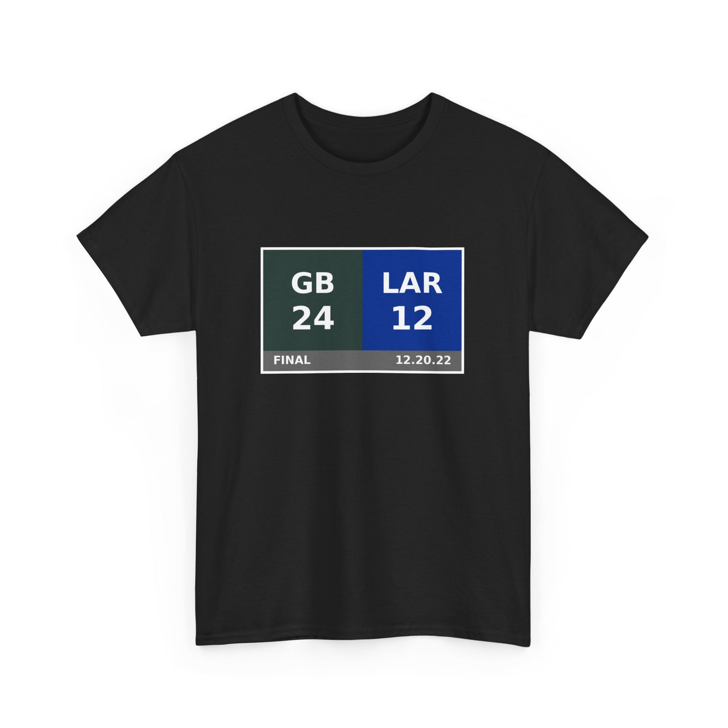 GB vs LAR Scoreboard Tee 12.20.22