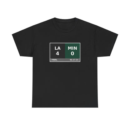 LA vs MIN Scoreboard Tee 02.17.21