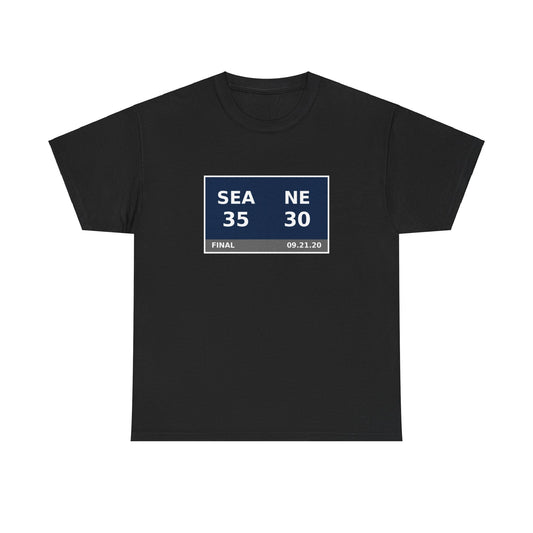 SEA vs NE Scoreboard Tee 09.21.20