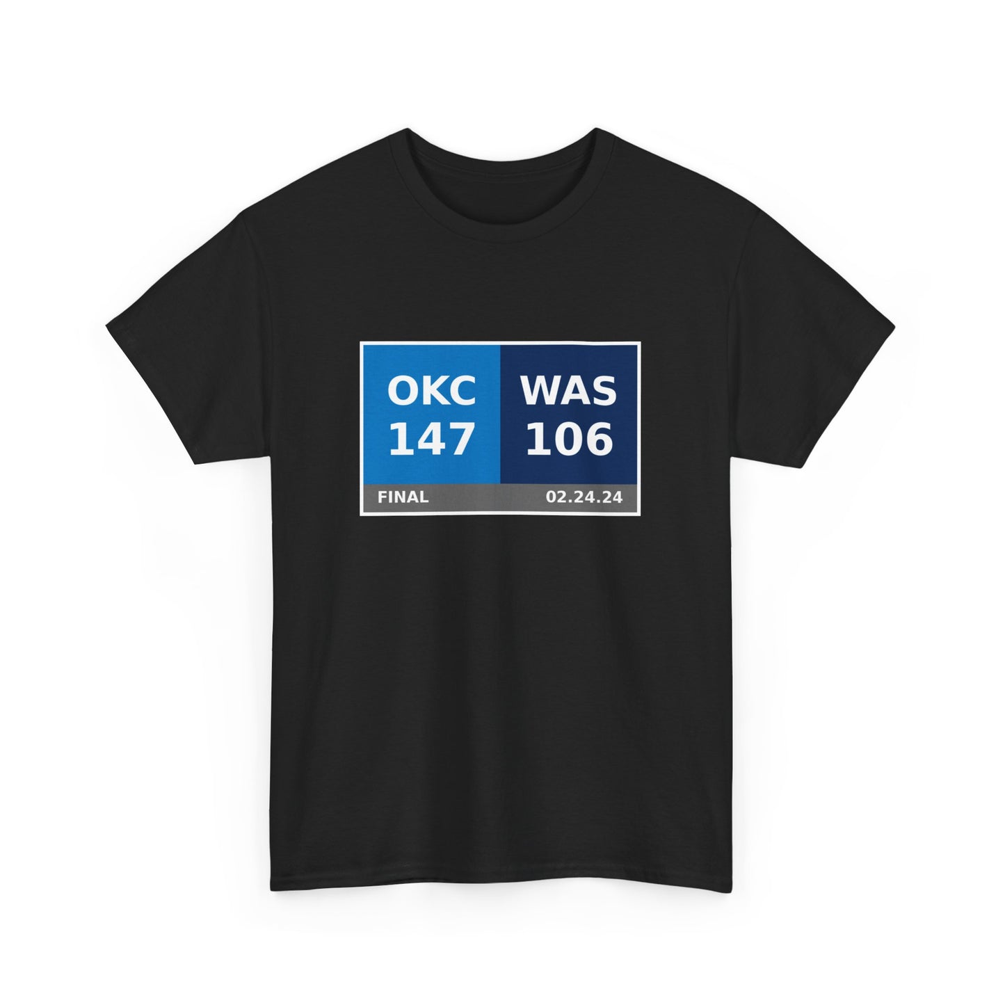 OKC vs WAS Scoreboard Tee 02.24.24