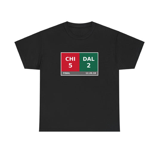 CHI vs DAL Scoreboard Tee 12.20.18