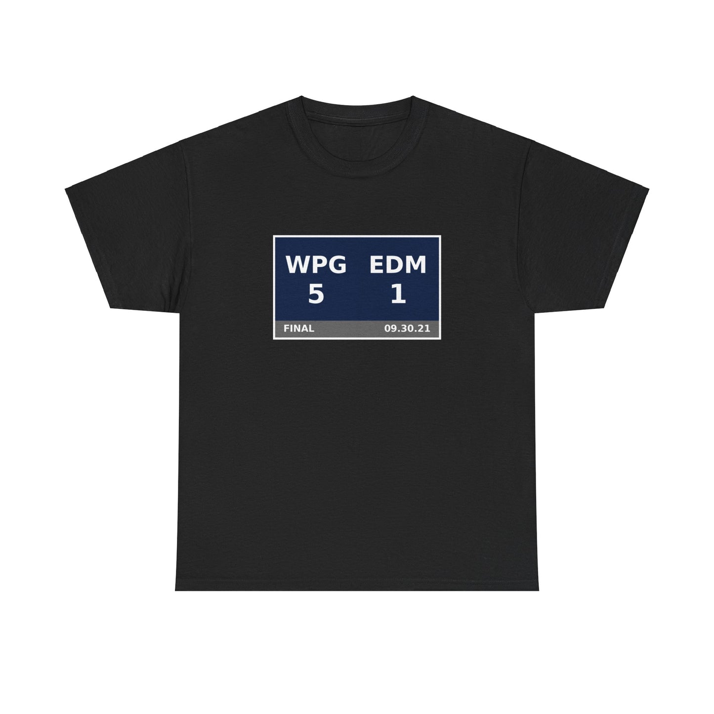 WPG vs EDM Scoreboard Tee 09.30.21