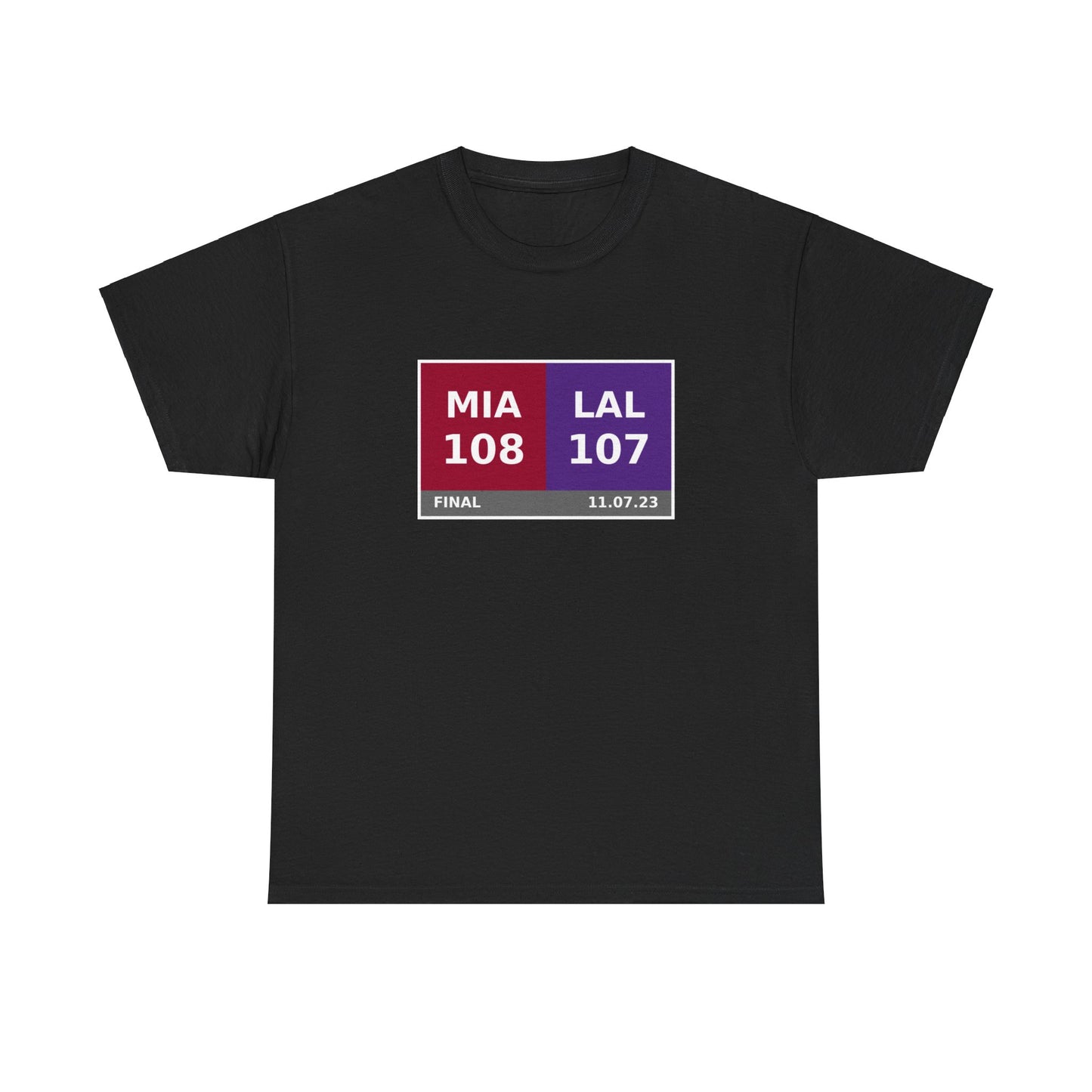 MIA vs LAL Scoreboard Tee 11.07.23