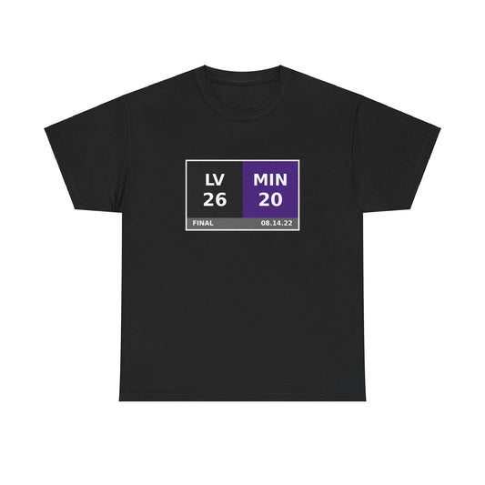 LV vs MIN Scoreboard Tee 08.14.22