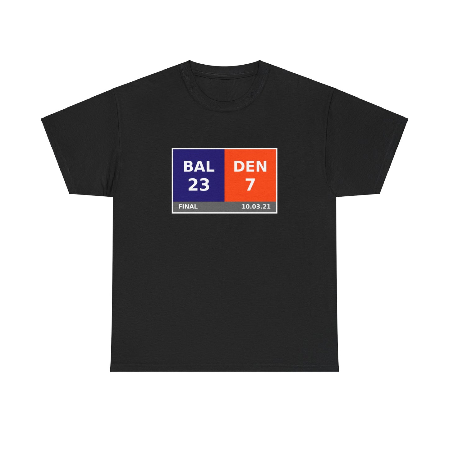 BAL vs DEN Scoreboard Tee 10.03.21