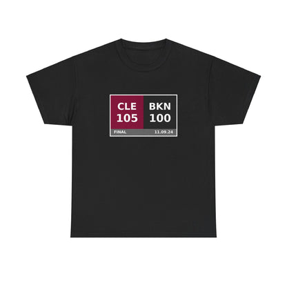 CLE vs BKN Scoreboard Tee 11.09.24