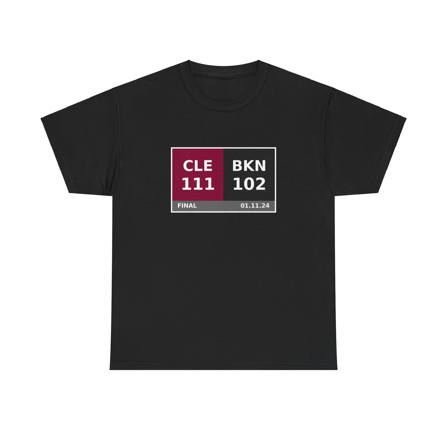 CLE vs BKN Scoreboard Tee 01.11.24