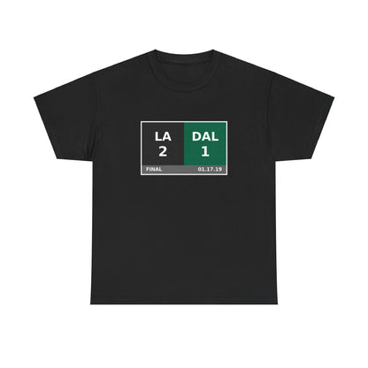 LA vs DAL Scoreboard Tee 01.17.19