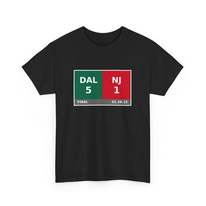 DAL vs NJ Scoreboard Tee 01.26.22