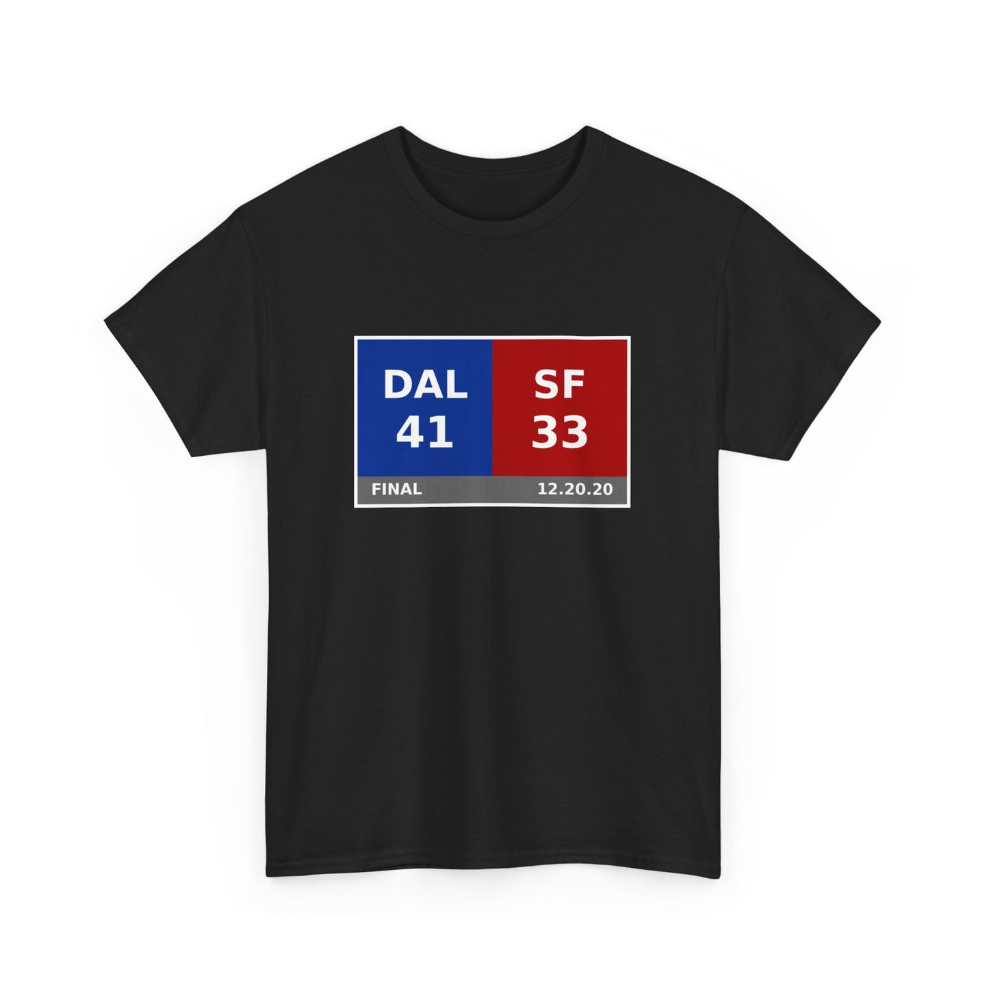 DAL vs SF Scoreboard Tee 12.20.20