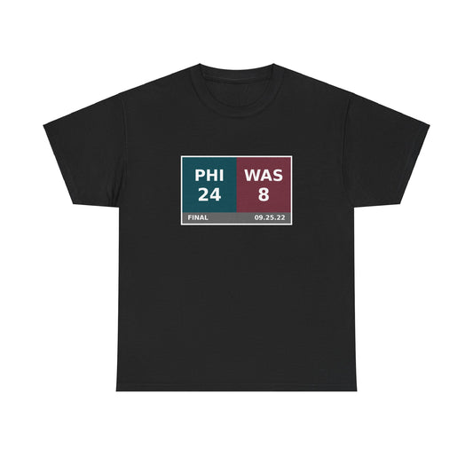 PHI vs WAS Scoreboard Tee 09.25.22