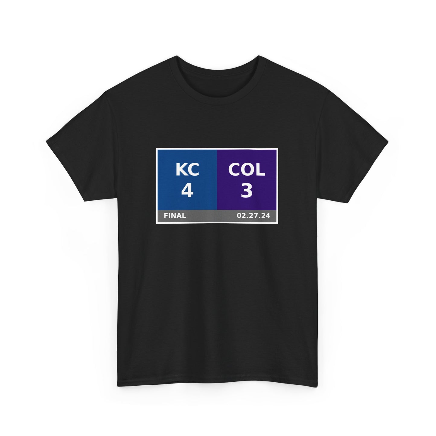 KC vs COL Scoreboard Tee 02.27.24