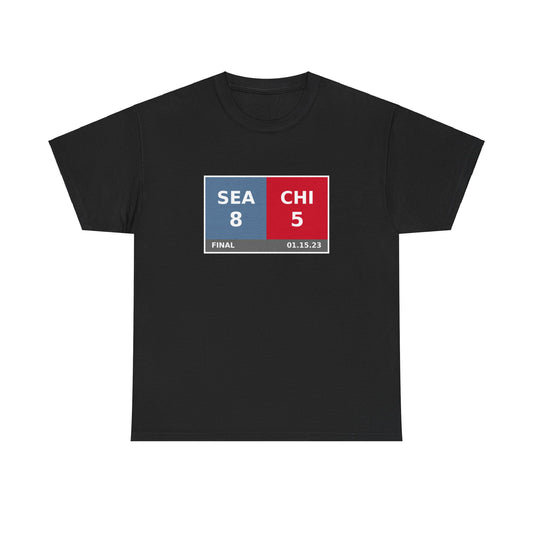 SEA vs CHI Scoreboard Tee 01.15.23