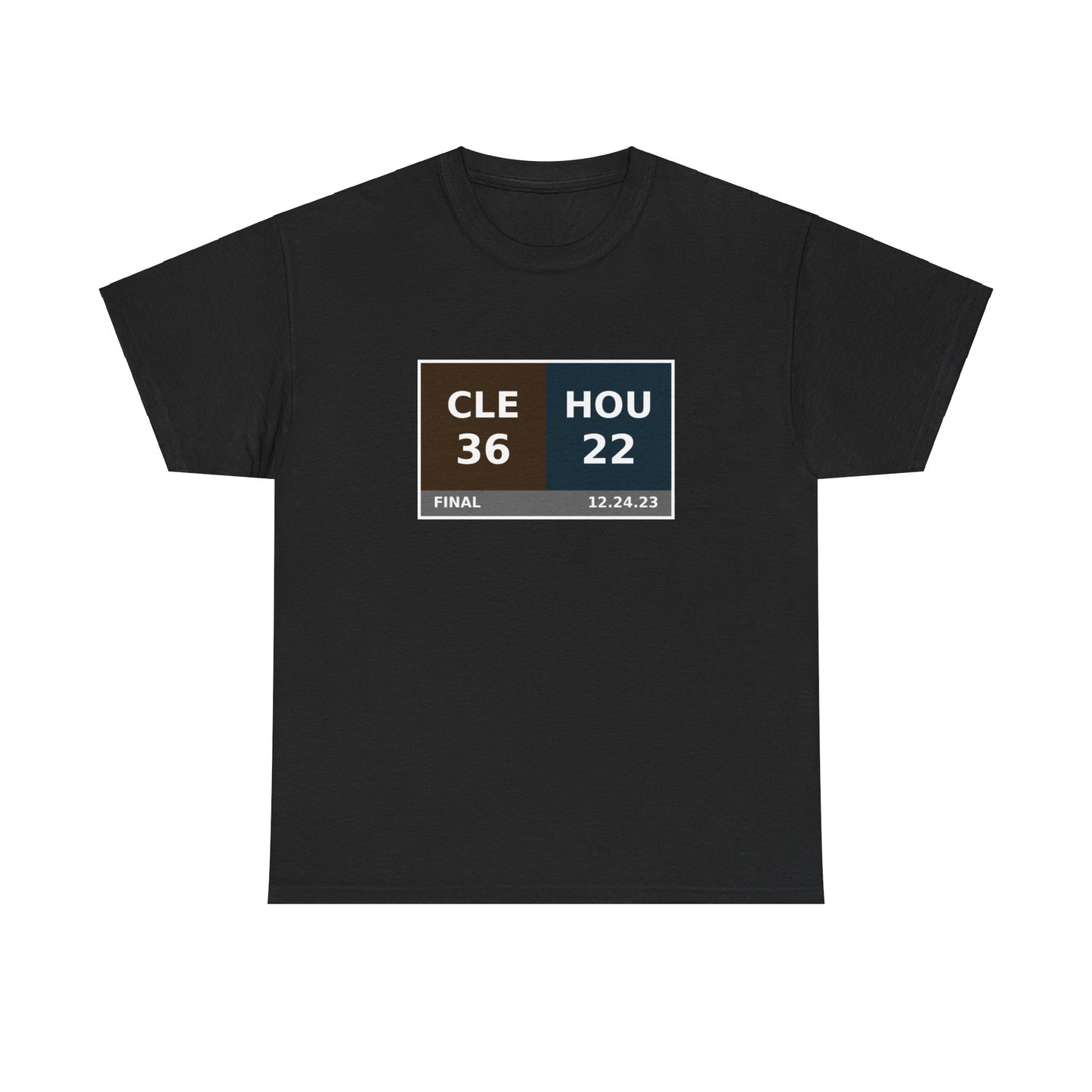 CLE vs HOU Scoreboard Tee 12.24.23