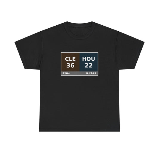 CLE vs HOU Scoreboard Tee 12.24.23