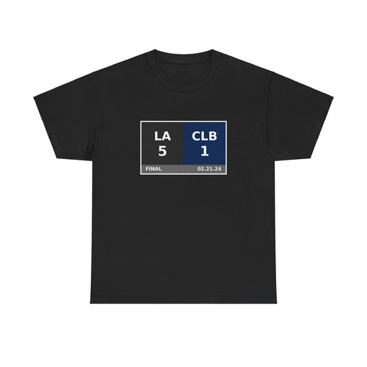 LA vs CLB Scoreboard Tee 02.21.24