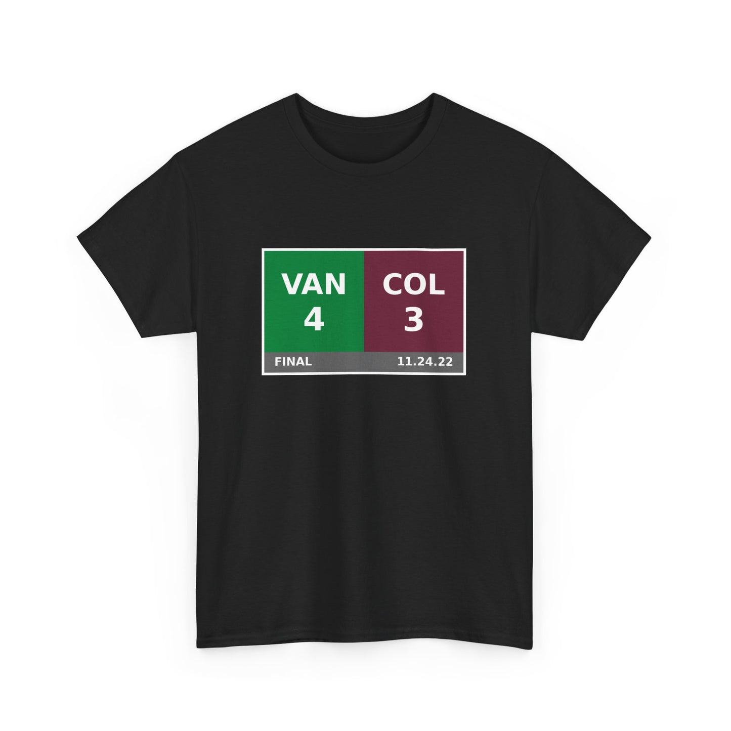 VAN vs COL Scoreboard Tee 11.24.22