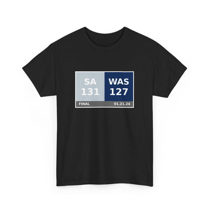 SA vs WAS Scoreboard Tee 01.21.24