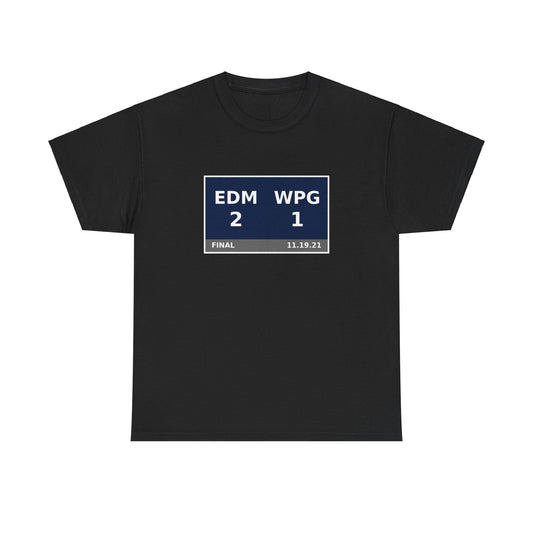 EDM vs WPG Scoreboard Tee 11.19.21