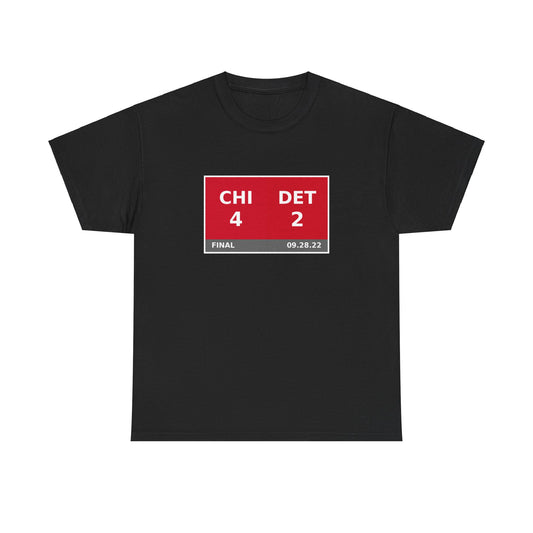 CHI vs DET Scoreboard Tee 09.28.22