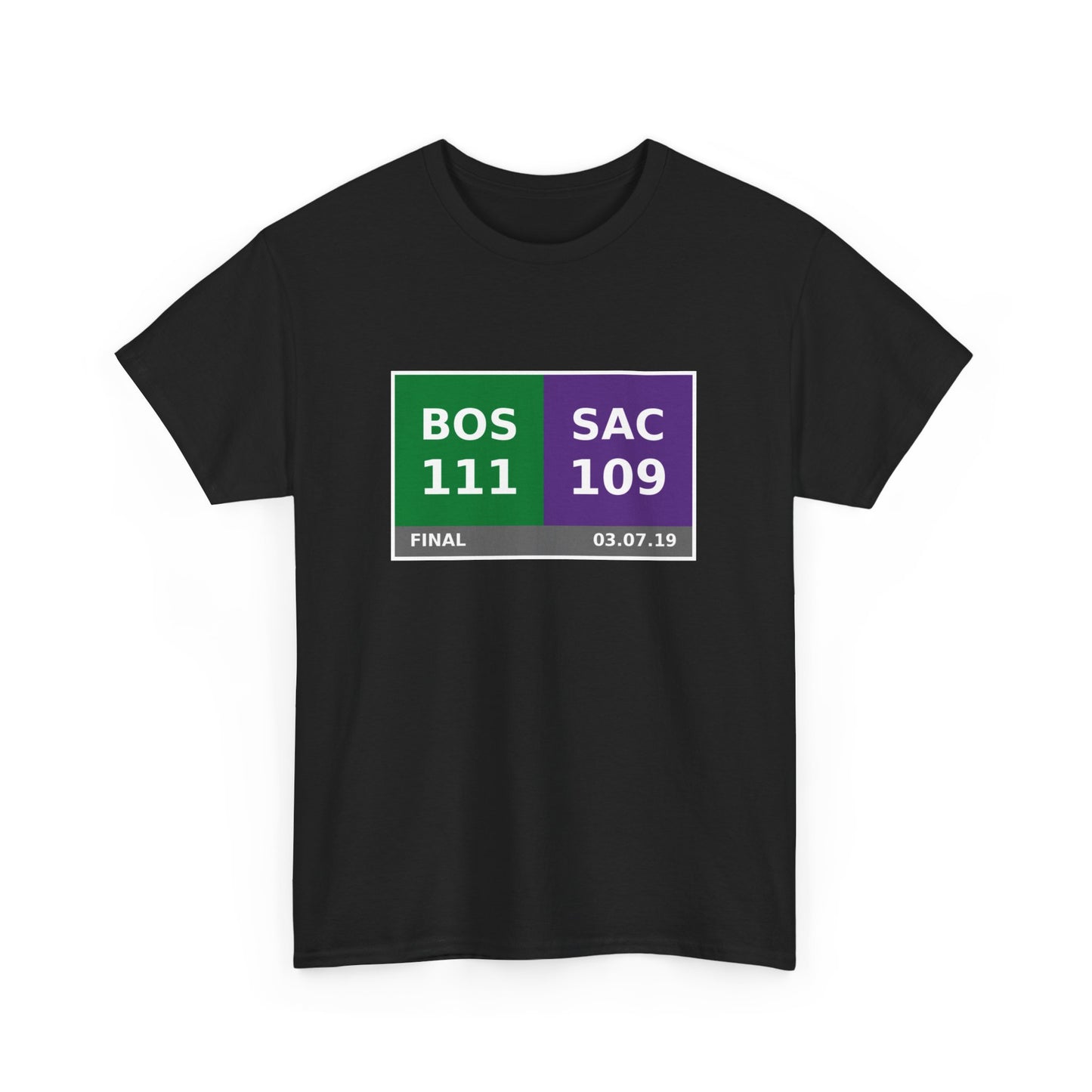 BOS vs SAC Scoreboard Tee 03.07.19