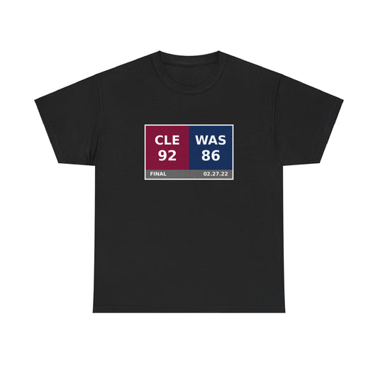 CLE vs WAS Scoreboard Tee 02.27.22