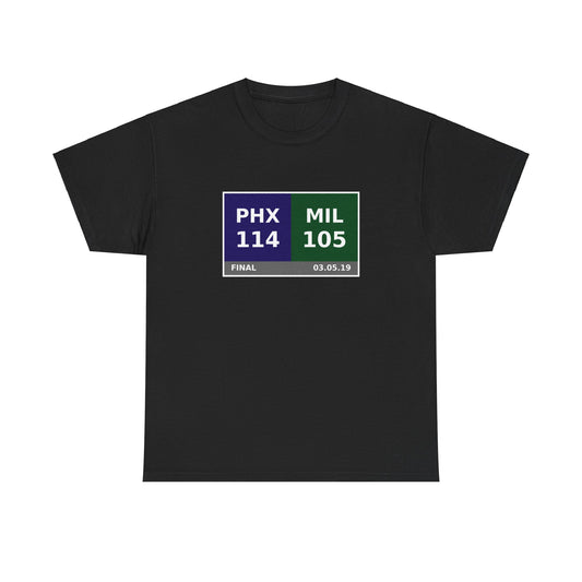 PHX vs MIL Scoreboard Tee 03.05.19