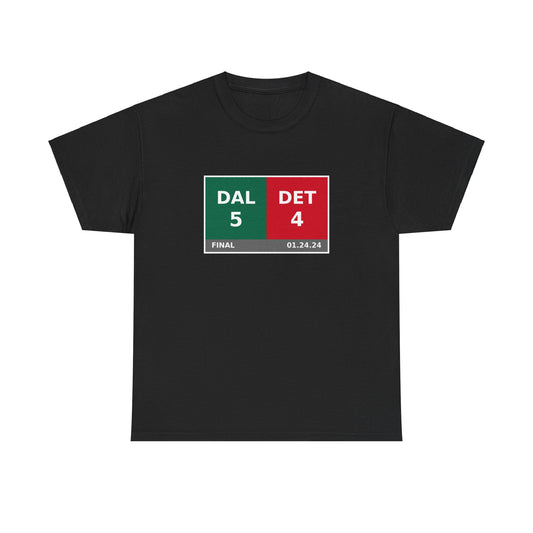 DAL vs DET Scoreboard Tee 01.24.24