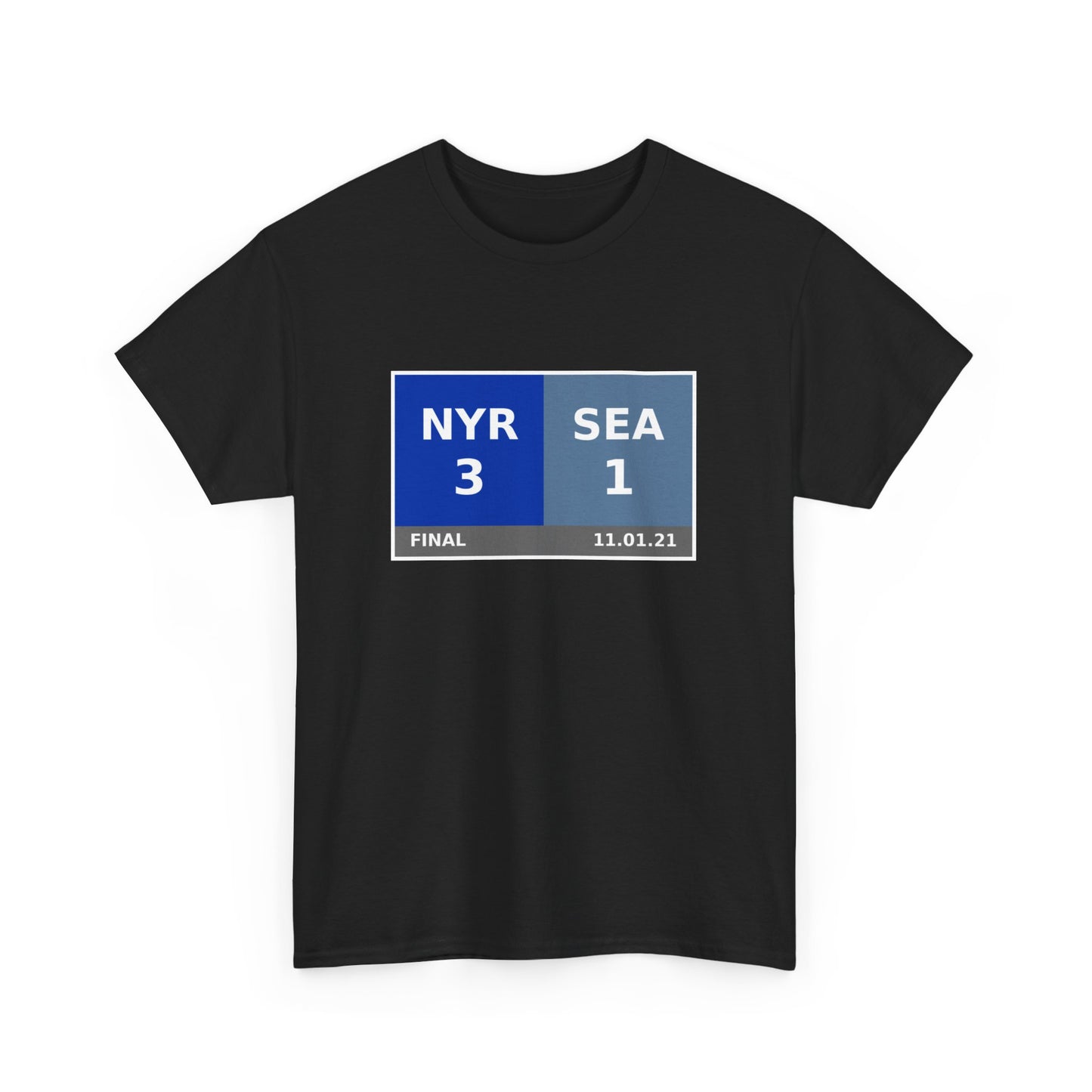 NYR vs SEA Scoreboard Tee 11.01.21