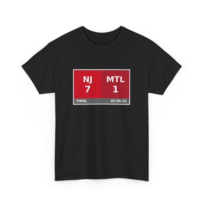 NJ vs MTL Scoreboard Tee 02.09.22