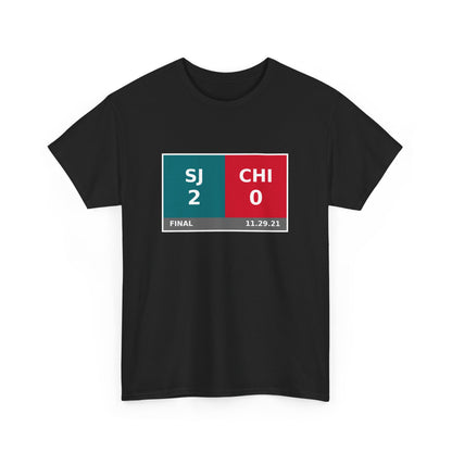 SJ vs CHI Scoreboard Tee 11.29.21