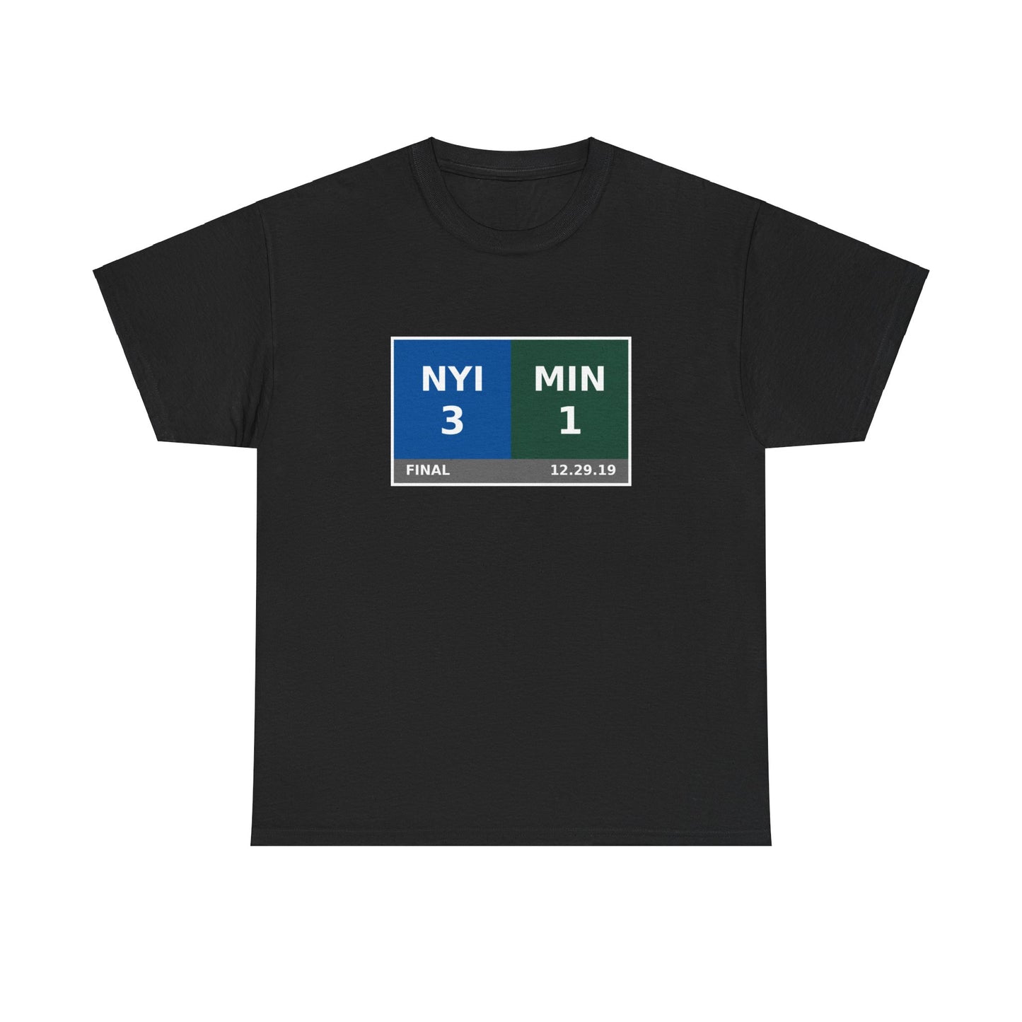 NYI vs MIN Scoreboard Tee 12.29.19