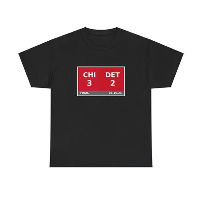 CHI vs DET Scoreboard Tee 02.16.21