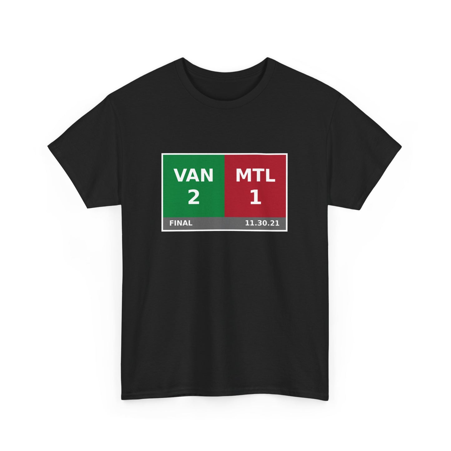 VAN vs MTL Scoreboard Tee 11.30.21