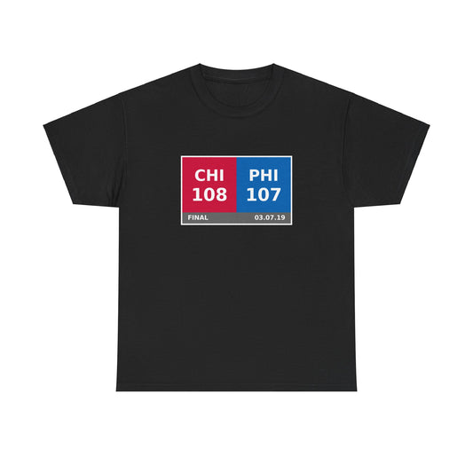 CHI vs PHI Scoreboard Tee 03.07.19