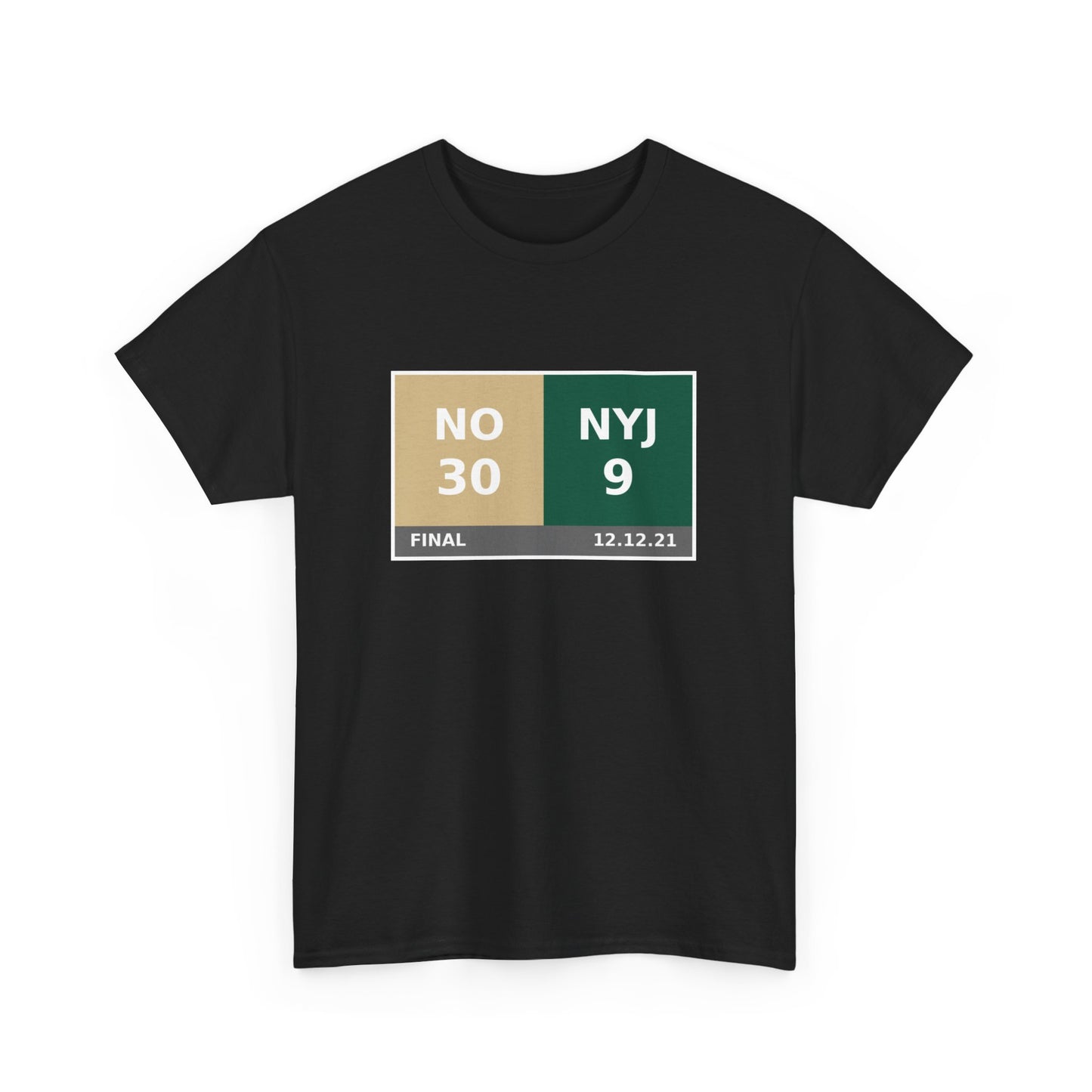 NO vs NYJ Scoreboard Tee 12.12.21