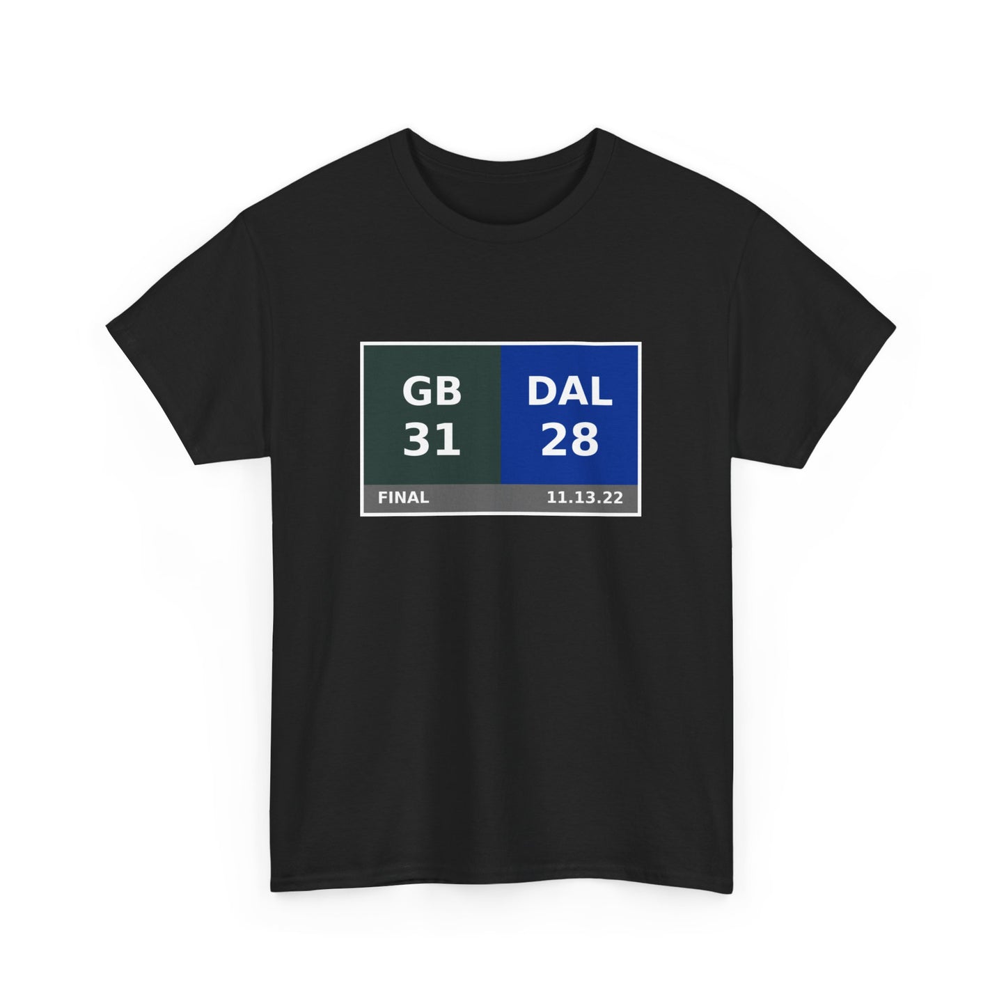 GB vs DAL Scoreboard Tee 11.13.22