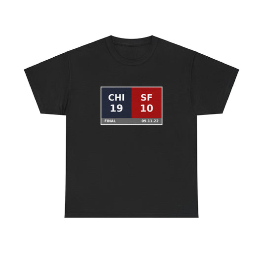 CHI vs SF Scoreboard Tee 09.11.22