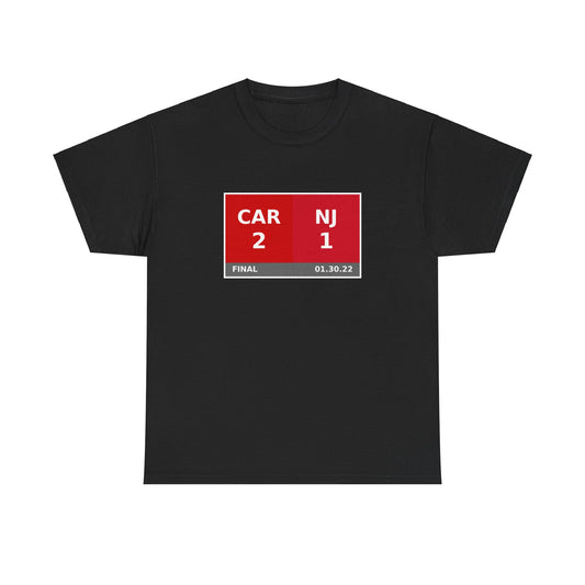 CAR vs NJ Scoreboard Tee 01.30.22