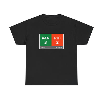 VAN vs PHI Scoreboard Tee 10.13.19