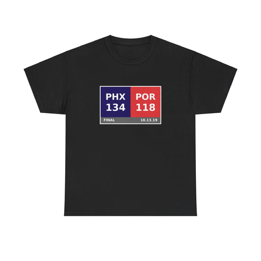 PHX vs POR Scoreboard Tee 10.13.19