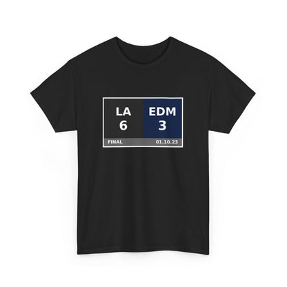 LA vs EDM Scoreboard Tee 01.10.23